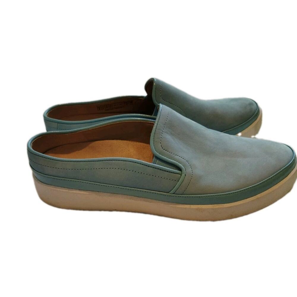Vionic Effortless Slip-On Backless Mule Sneakers Mint Blue Nubuck Women's Size 8 - Picture 5 of 7